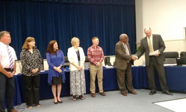School Board honors retiring Principal James Barlow