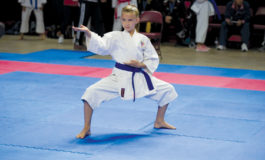 Athletes medal in karate