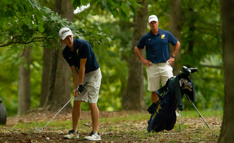 Fluco golf squad finishes second in four team meet.