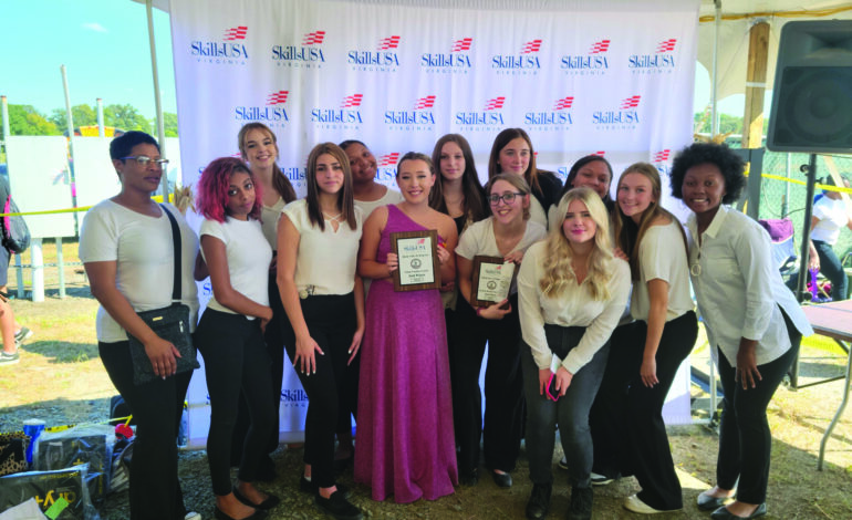 Fluvanna County High School cosmetology students earn awards at the State Fair of Virginia Competition 