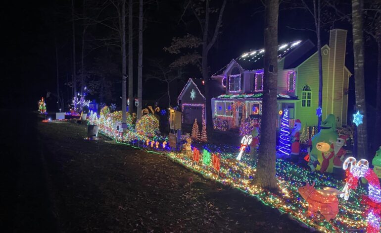 Lake holiday display on national news