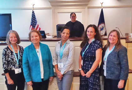 Judge Pather inducts five new CASA volunteers from Fluvanna