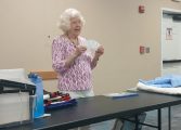 Dodds talks about fiber art