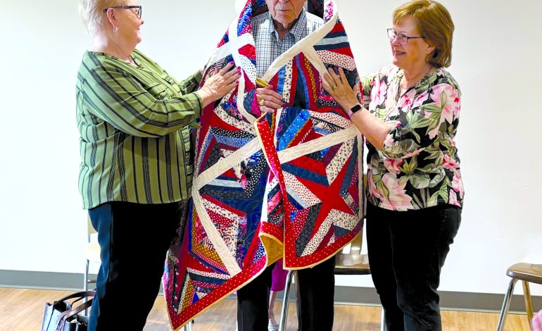 Honoring a hero with a Quilt of Valor